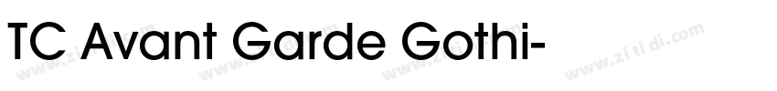 TC Avant Garde Gothi字体转换